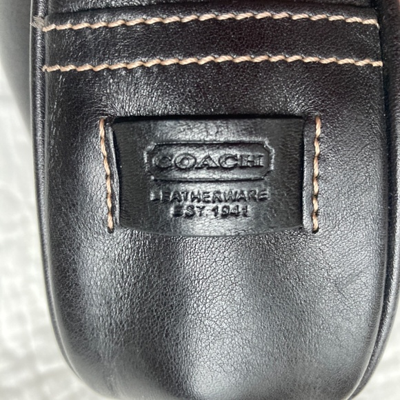 Classic Black Leather Coach Purse - Picture 10 of 10